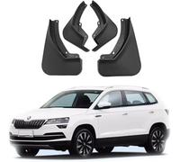 LIQIQLI 4 pcs Auto Faldillas antibarro para Skoda KAROQ 2017-2025, No Hay Necesidad de taladrar Agujeros, Delantera Trasera Protector contra Salpicaduras Styling Accesorios