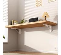 LIQONWAG Mesa Plegable de Pared para Oficina en Casa, Lavandería Y Estudio. Escritorio Colgante Que Ahorra Espacio. Solución Versátil para Estaciones de Trabajo Y Escritorios Plegables./40*40Cm/16*16I