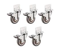 LIQONWAG Ruedas Giratorias para Muebles, Ruedas de Servicio Pesado, Rodamientos de Bolas, Ruedas Giratorias para Muebles, Ruedas para Férulas, Ruedas para Cuna, Ruedas de Uso General/2 Inch