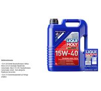 LIQUI MOLY Aceite de motor 15W-40 Touring High Tech Aceite mineral ACEA A3/B4 ACEA E2 ACEA A3/B3 API CF API SL API CG-4 5L Compatible con MERCEDES-BENZ Clase C T-modell S204 Clase E T-modell S212