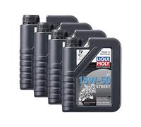 Liqui Moly 4X 2555 Motorbike 4T Street Motorrad Motoröl Engine Oil 15W-50 1L