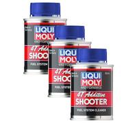 Liqui Moly 7837 - Combustible Sistema Limpiador, Motorbike, 4T, Shooter, E, 80 ml (Paquete de 3)