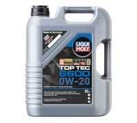 LIQUI MOLY Aceite de motor 0W-20 Top Tec ACEA C5 ACEA C6 API SP 6600 5L Compatible con TOYOTA AYGO WNB1, KGB1, NISSAN Qashqai II J11, J11, MERCEDES-BENZ Clase C T-modell S205
