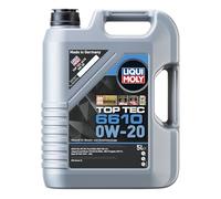 LIQUI MOLY Aceite de motor 0W-20 Top Tec ACEA C5 API SP 6610 5L Compatible con TOYOTA AYGO WNB1, KGB1, NISSAN Qashqai II J11, J11, MERCEDES-BENZ Clase C T-modell S205