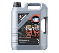 LIQUI MOLY Aceite de motor 0W-30 Top Tec aceite ACEA C2 4310 5L Compatible con PEUGEOT 208 I Hatchback CA, CC 2008 I A94, CU 107 Hatchback PM, PN, KIA RIO III UB, CITROËN C1 PM, PN