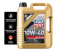 Liqui Moly 1310 Leichtlauf 10W-40 - Aceite antifricción Mineral para Motores de Gas GNC/GLP (5 L)