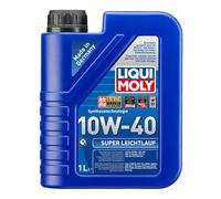 LIQUI MOLY Aceite de motor 10W-40 Leichtlauf aceite parcialmente sintético ACEA A3/B4 API SN API CF Super 1L Compatible con VW Golf IV Hatchback 1J1 Golf V Hatchback 1K1 TOURAN 1T1, 1T2