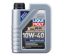 LIQUI MOLY Aceite de motor 10W-40 МoS2 aceite parcialmente sintético Aceite para motor ACEA A3/B4 API SL Leichtlauf 1L