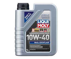 LIQUI MOLY Aceite de motor 10W-40 МoS2 aceite parcialmente sintético ACEA A3/B4 API SL Leichtlauf 1L Compatible con TOYOTA AYGO WNB1, KGB1, NISSAN Qashqai II J11, J11, KIA RIO III UB, BMW 5 Touring