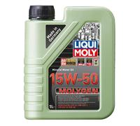 LIQUI MOLY Aceite de motor 15W-50 MOLYGEN Aceite mineral ACEA A3/B3 API SJ 1L Compatible con SKODA Fabia II Combi 545, MERCEDES-BENZ Clase E T-modell S212 Clase E Sedán W212, VW Golf 4 Hatchback 1J1