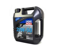 Garrafa 4L aceite Liqui Moly Motorbike 4T 20W-50 mineral Street 1696