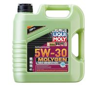 LIQUI MOLY Aceite de motor 5W-30 Molygen Aceite sintetico ACEA C2 ACEA C3 API SN New Generation DPF 4L Compatible con VW Polo V Hatchback 6R1, 6C1 Golf 7 Hatchback 5G1, BQ1, BE1, BE2, OPEL, BMW, SKODA