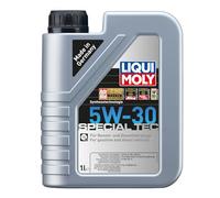LIQUI MOLY Aceite de motor 5W-30 Special Tec Aceite sintetico ACEA A1/B1 API SL 1L Compatible con OPEL Corsa B Hatchback S93 Frontera A Sport SUV Cabrio U92 Frontera A SUV U92 Frontera B SUV U99, KIA