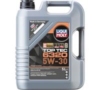LIQUI MOLY Aceite de motor 5W-30 Top Tec ACEA C3 API SP 6320 5L Compatible con PEUGEOT 208 I Hatchback CA, CC, TOYOTA AYGO WNB1, KGB1, NISSAN Qashqai II J11, J11, KIA RIO III UB