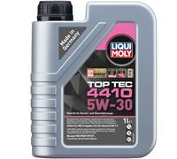 LIQUI MOLY Aceite de motor 5W-30 Top Tec ACEA C3 4410 1L Compatible con NISSAN Qashqai II J11, J11, KIA RIO III UB, RENAULT MEGANE III Grandtour KZ0/1 Clio IV Grandtour KH, HYUNDAI i20 PB, PBT