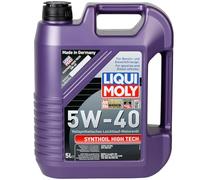 LIQUI MOLY Aceite de motor 5W-40 Synthoil Aceite sintetico ACEA A3/B4 API CF API SN High Tech 5L Compatible con VW Polo V Hatchback 6R1, 6C1 up! Hatchback 121, 122, BL1, BL2, BL3, 123, TOYOTA, SKODA