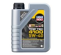 LIQUI MOLY Aceite de motor 5W-40 Top Tec Aceite sintetico aceite ACEA C3 API SN API CF 4100 1L Compatible con VW Polo V Hatchback 6R1, 6C1 up! Hatchback 121, 122, BL1, BL2, BL3, 123, TOYOTA, OPEL