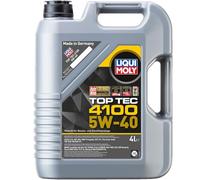 LIQUI MOLY Aceite de motor 5W-40 Top Tec Aceite sintetico aceite ACEA C3 API SN API CF 4100 4L Compatible con VW Polo V Hatchback 6R1, 6C1 up! Hatchback 121, 122, BL1, BL2, BL3, 123 GOLF VI 5K1