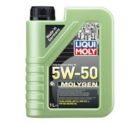 LIQUI MOLY Aceite de motor 5W-50 Molygen Aceite sintetico ACEA A3/B3 API SJ API CF 1L Compatible con VW Polo V Hatchback 6R1, 6C1 up! Hatchback 121, 122, BL1, BL2, BL3, 123 Passat B8 Variant 3G5, CB5