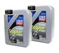 Liqui Moly - Aceite de motor mineral 2T Basic Scooter 2 x 1 L