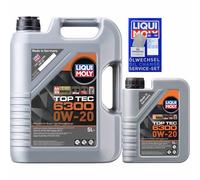 LIQUI MOLY Aceite Motor TOP TEC 6300 0W-20 ACEA C5 API SN MB-Approval 229.71 6 L