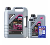 LIQUI MOLY Aceite Motor Top Tec 6400 0W-20 ACEA C5 Renault RN 17 FE 7 L