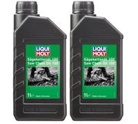 LIQUI MOLY Aceite para cadenas de motosierra 100 | 1 L | Aceite de herramienta de jardín | 1277 (Paquete de 2)