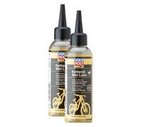LIQUI MOLY Bike Bicicleta Cadena Mojado Lubricante Engrasado de 2 Pieza Á 100ML