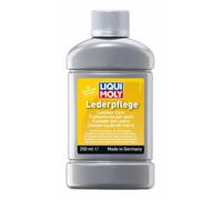LIQUI MOLY Cuidado del cuero | 250 ml | Cuidado del automóvil | 1554 | Bálsamo de cuero para la limpieza y el tratamiento de piel auténtica y de piel sintética I Alisador de cuero I Brillo mate