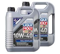 Liqui Moly - Dos garrafas de aceite de motor de alta lubrificación 1092 MoS2, 10W-40