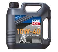 Liqui Moly Motocicleta 4T 10W-40 Basic Todoterreno Aceite de Motor 4Liter Bidón