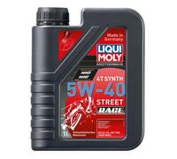LIQUI MOLY Motocicleta 4T Synth 5W-40 Street Carrera Viertakt Aceite 1Liter