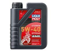 LIQUI MOLY Motocicleta 4T Synth 5W-40 Todoterreno Carrera Viertakt Aceite 1Liter
