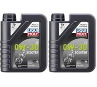 LIQUI MOLY Motorbike 4T 0W-30 Scooter | 1 L | Tecnología de síntesis de motocicletas Aceite del motor | 21153 (Paquete de 2)