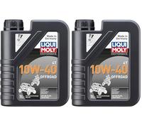 Liqui Moly Motorbike 4T 10W-40 Offroad, 1 L, Aceite de 4 Tiempos de Motocicleta, SKU 3055 (Paquete de 2)