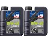 LIQUI MOLY Motorbike 4T 10W-40 Scooter | 1 L | Aceite de motor mineral de Motorad | 1618 (Paquete de 2)
