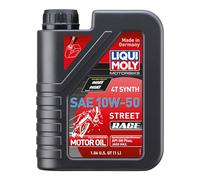 LIQUI MOLY Motorbike 4T Synth 10W-50 Street Race | 1 L | Aceite de 4 tiempos de motocicleta | 1502
