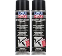 Liqui Moly Producto de protección de bajos negro (Spray) | 500 ml | Protección corporal | Protección debajo del cuerpo | 6113 (Paquete de 2)