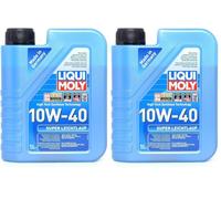 LIQUI MOLY Super Leichtlauf 10W-40 | 1 L | Tecnología de síntesis Aceite de motor | 9503 (Paquete de 2)