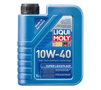 LIQUI MOLY Aceite de motor 10W-40 Leichtlauf aceite parcialmente sintético aceite ACEA A3/B4 API SP Super 1L Compatible con PEUGEOT 208 I Hatchback CA, CC, TOYOTA AYGO WNB1, KGB1, NISSAN, KIA RIO III
