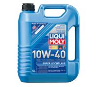 LIQUI MOLY Aceite de motor 10W-40 Leichtlauf aceite parcialmente sintético ACEA A3/B4 API SP Super 5L Compatible con PEUGEOT 208 I Hatchback CA, CC, TOYOTA AYGO WNB1, KGB1, NISSAN Qashqai II J11, J11