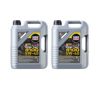 LIQUI MOLY Top Tec 4100 Motoröl 2x5 l 5W-40 C3 SN, Compatible con DPF