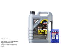 LIQUI MOLY Aceite de motor 0W-30 Top Tec Aceite para motor ACEA C2 API SP 6100 5L