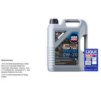 Liqui Moly Top Tec 6600 0W-20 5L para BMW Longlife-17 Fe + Jaguar Chrysler Ford
