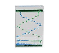 Liquid - Acrylic Liquid Sensory Timer, Desk Decor Stress Relief Toy, Relaxing Water Flow Visual, Durablee Calming Educational Accessory | Kids Office Classroom Home Playroom Birthday Party