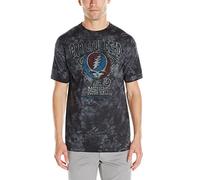 Liquid Blue - Camiseta de manga corta para hombre con texto "Grateful Dead American Music Hall" - Gris - Large