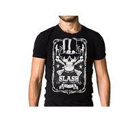 Liquid Blue Camiseta Slash Bottle of Slash para Hombre, Negro, M