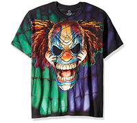 Liquid Blue Evil Clown T-Shirt Camiseta, Negro, L para Hombre