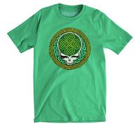 Liquid Blue Grateful Dead Celtic Shamrock SYF Camiseta de polialgodón - Verde - X-Large