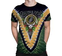 Liquid Blue Grateful Dead Shamrock Tie Dye T-Shirt, Small
